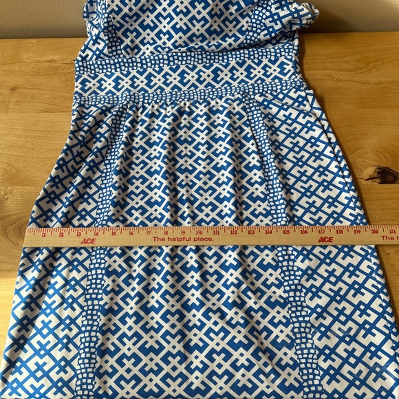 J MCLAUGHLIN LOLA DRESS M AUDIN GEO SHEATH OFFICE SUMMER CHIC FEMININE TIMELESS - Picture 9 of 12